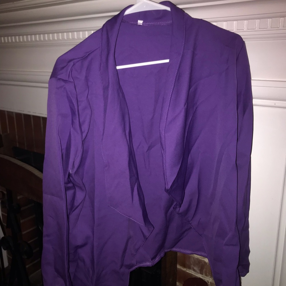 Purple Collared Blouse
